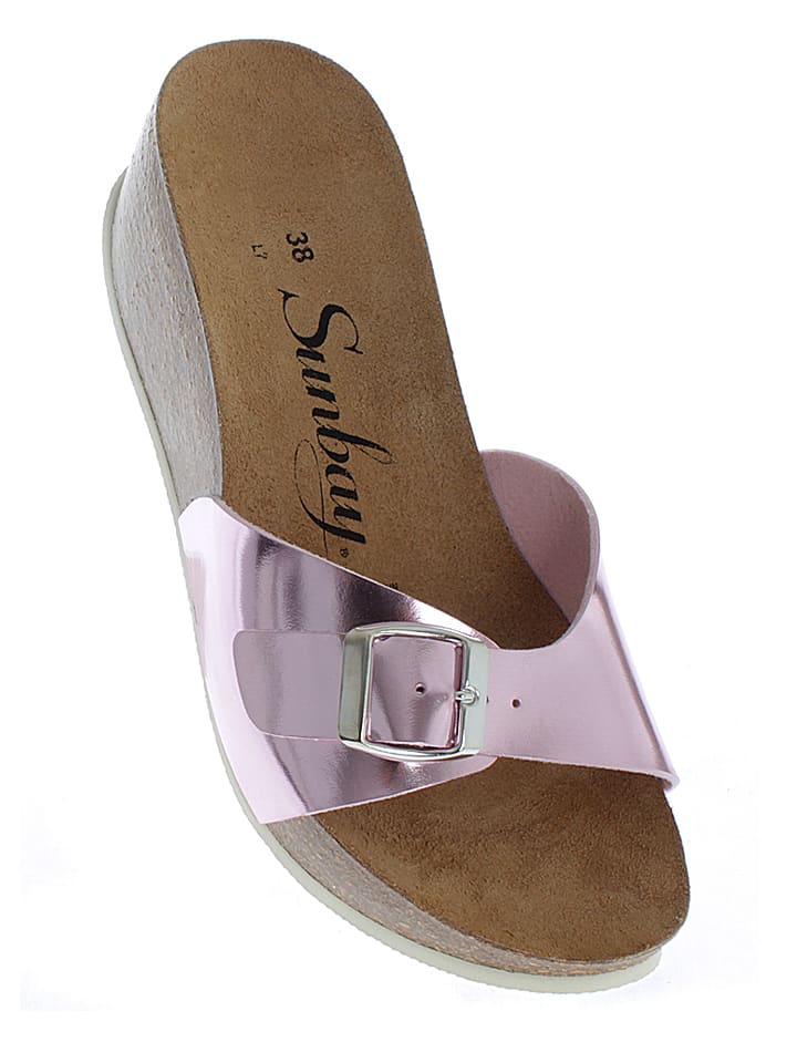 Sunbay Klapki w kolorze jasnoróżowym rozmiar: 38