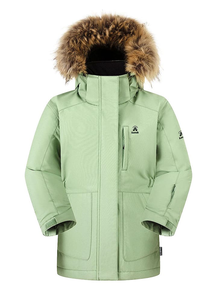 Kamik Parka "Karla" w kolorze jasnozielonym rozmiar: 116