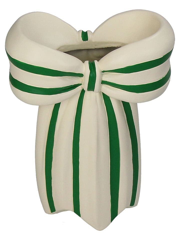 Kersten Wazon "Bow" w kolorze beżowo-zielonym - 14 x 19 x 7 cm rozmiar: onesize