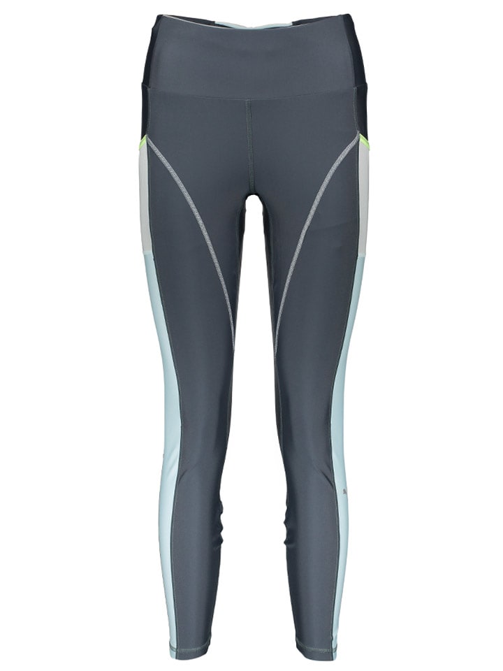 Puma Legginsy funkcyjne "Run Marathon HW FL" w kolorze antracytowo-granatowym rozmiar: L