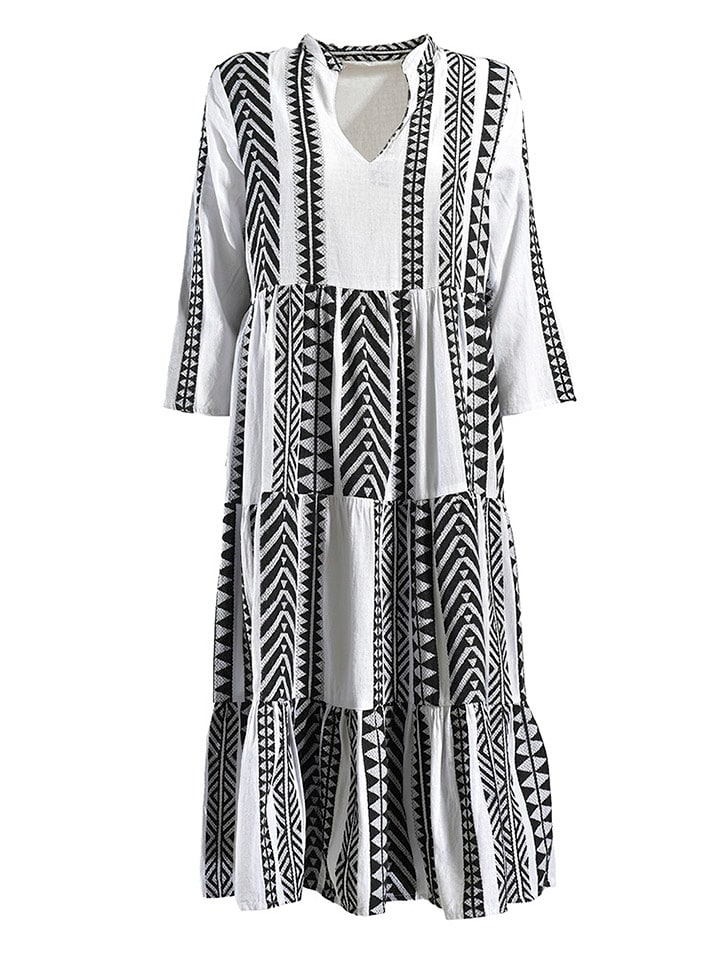 BLE Sukienka w kolorze czarno-białym rozmiar: onesize