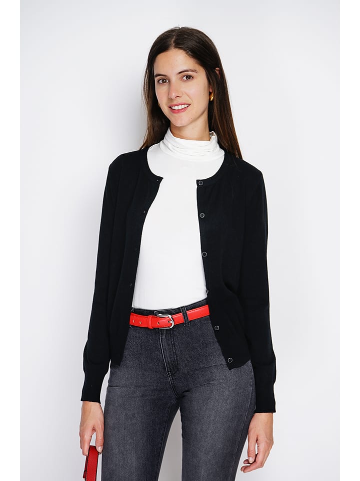 ASSUILI Kardigan w kolorze czarnym rozmiar: 38