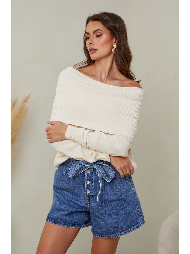 Joséfine Sweter "Kaba" w kolorze kremowym rozmiar: L