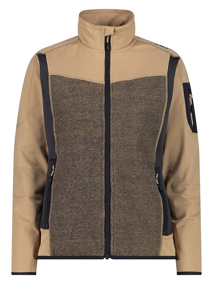 CMP Kurtka hybrydowa w kolorze beżowo-czarnym rozmiar: 42