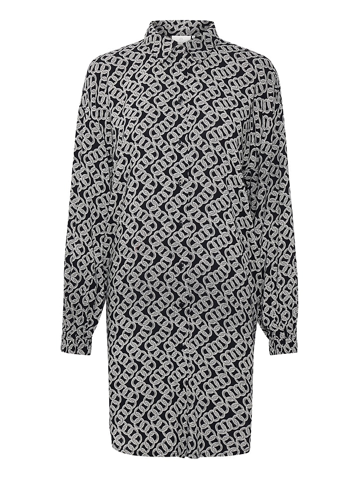 Kaffe Tunika "Lena" w kolorze czarno-białym rozmiar: 36