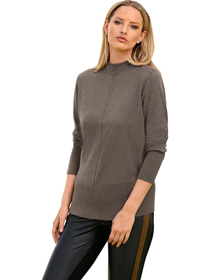 Heine Sweter w kolorze brązowym rozmiar: 40