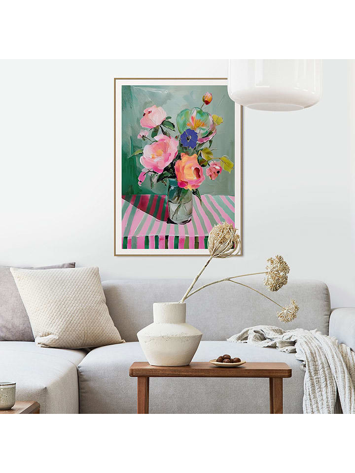 Orangewallz Druk artystyczny "Blossoms in Bloom" w ramce rozmiar: 50x70 cm