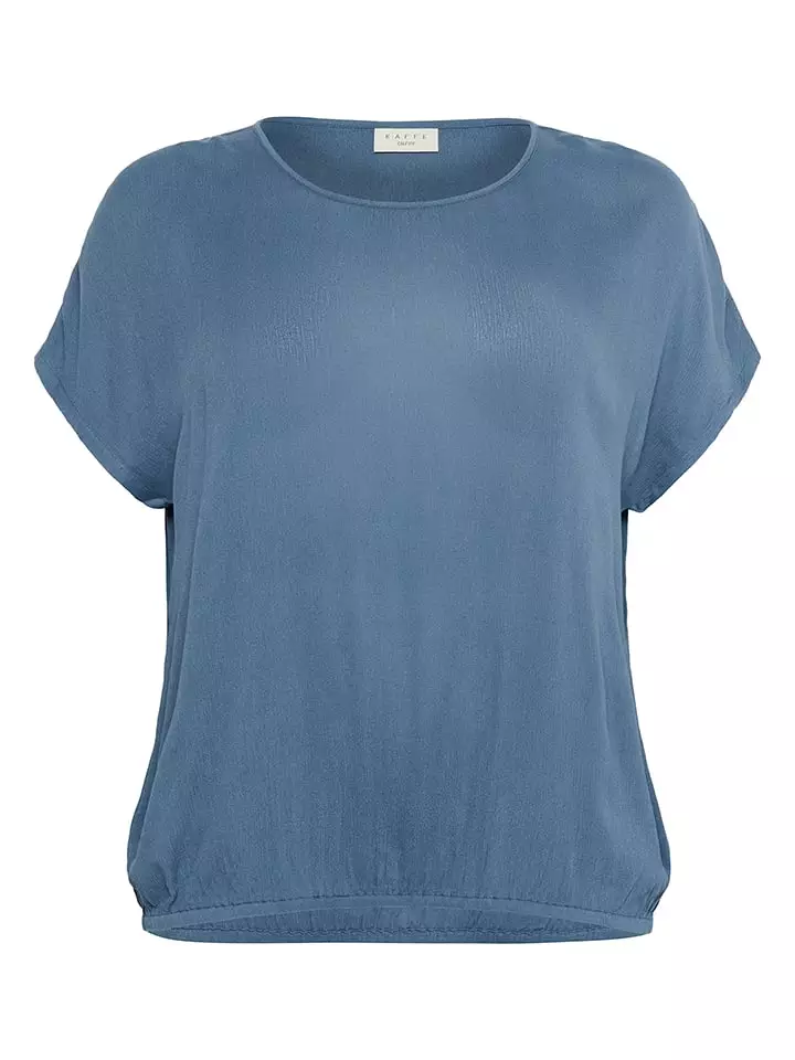 KAFFE curve Bluzka w kolorze niebieskim rozmiar: 48