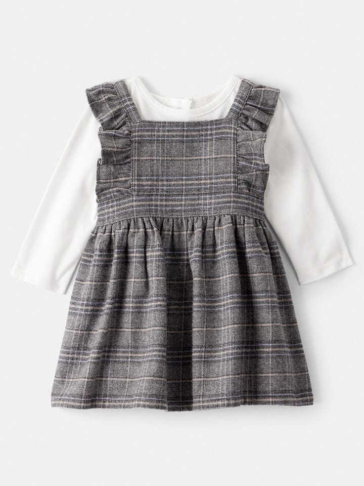 OshKosh 2-częściowy zestaw w kolorze szaro-białym rozmiar: 80