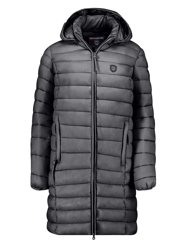 Canadian Peak Płaszcz pikowany "Akitaleak" w kolorze antracytowym rozmiar: L