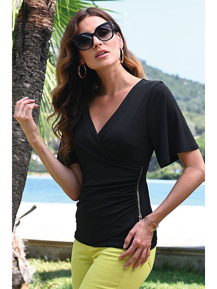 Bleu d'Azur Koszulka "Cook" w kolorze czarnym rozmiar: 42