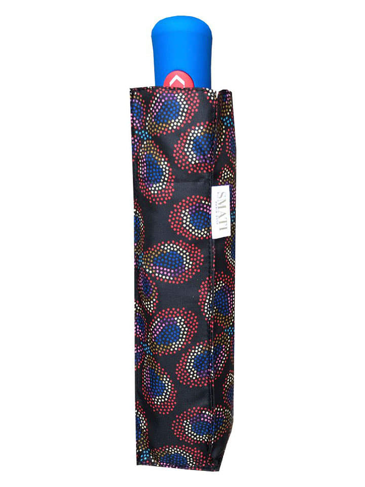 SMATI Parasol w kolorze czarnym ze wzorem - Ø 98 cm rozmiar: onesize