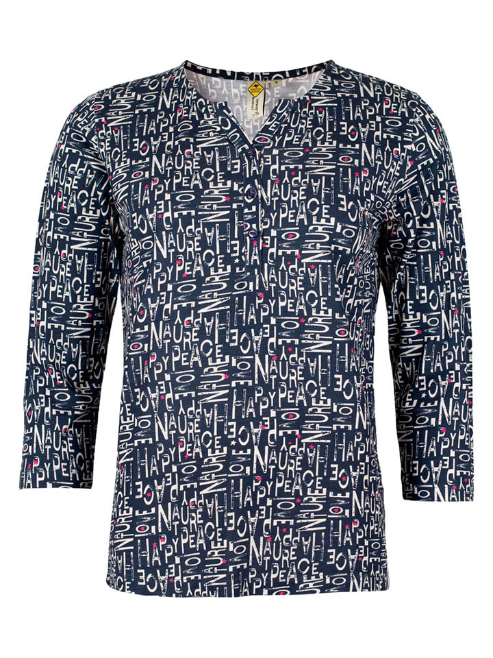 Roadsign Bluzka w kolorze granatowo-białym rozmiar: M