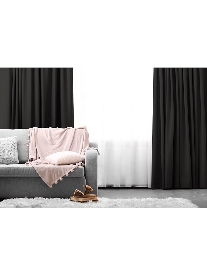 Lifa Living Zasłona w kolorze antracytowym rozmiar: 150x250 cm