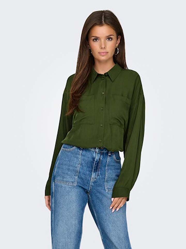 ONLY Bluzka w kolorze zielonym rozmiar: M