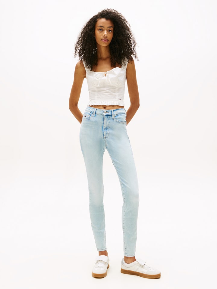 TOMMY JEANS Dżinsy - Skinny fit - w kolorze błękitnym rozmiar: W29/L28