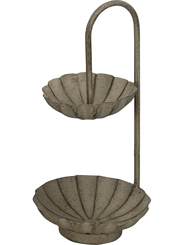 POSIWIO Etażerka w kolorze szarym - wys. 34 x Ø 17 cm rozmiar: onesize