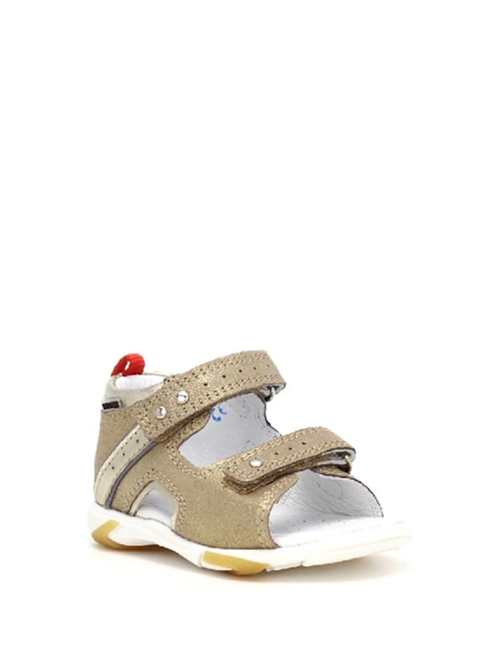 Bartek Skórzane sandały w kolorze złotym rozmiar: 22