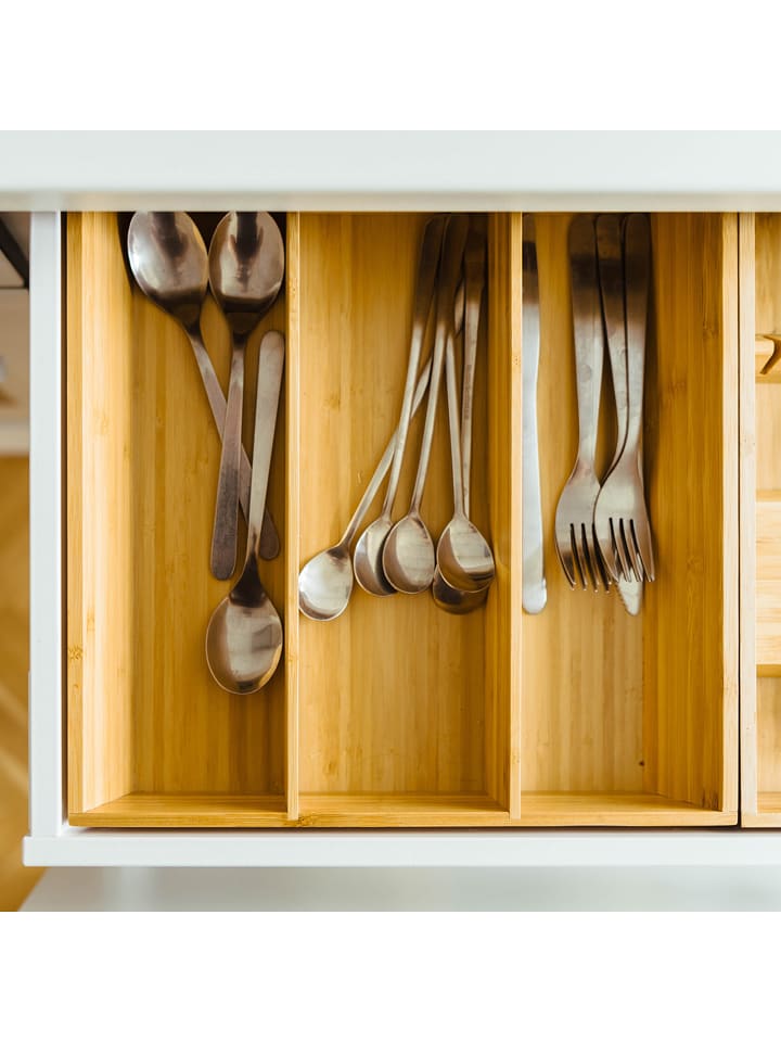 Chefware Pojemnik w kolorze jasnobrązowym na sztućce - 48 x 5,3 x 37 cm rozmiar: onesize