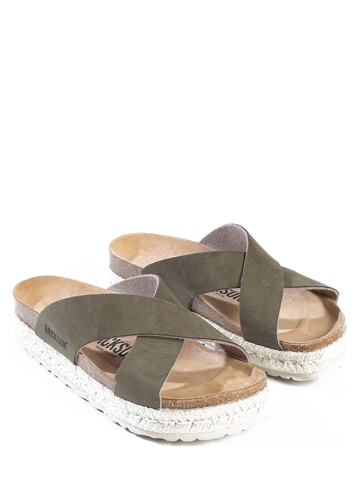 BACKSUN Klapki "Milano" w kolorze antracytowym rozmiar: 42