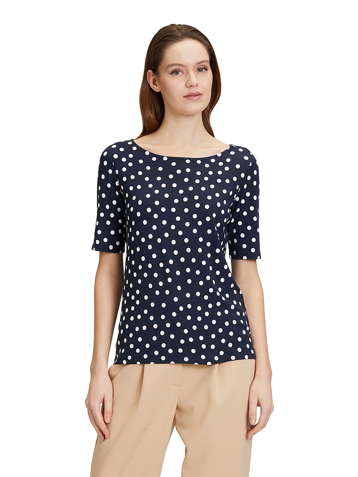 Betty Barclay Koszulka w kolorze granatowo-białym rozmiar: 38