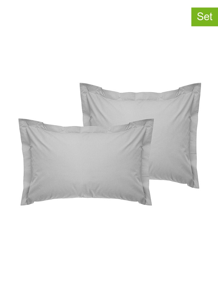 Elizabed Poszewki (2 szt.) w kolorze jasnoszarym na poduszkę rozmiar: 80x80 cm