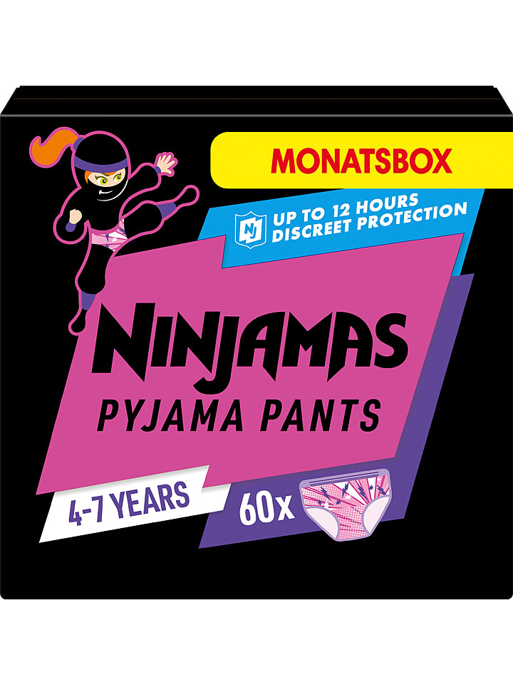 Pampers Pieluszki (60 szt.) "Ninjamas" - 17-30 kg - 4-7 lat rozmiar: onesize