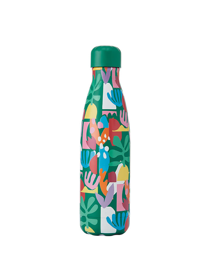 S'well Butelka termiczna "Paper Cutouts" w kolorze zielonym ze wzorem - 500 ml rozmiar: onesize