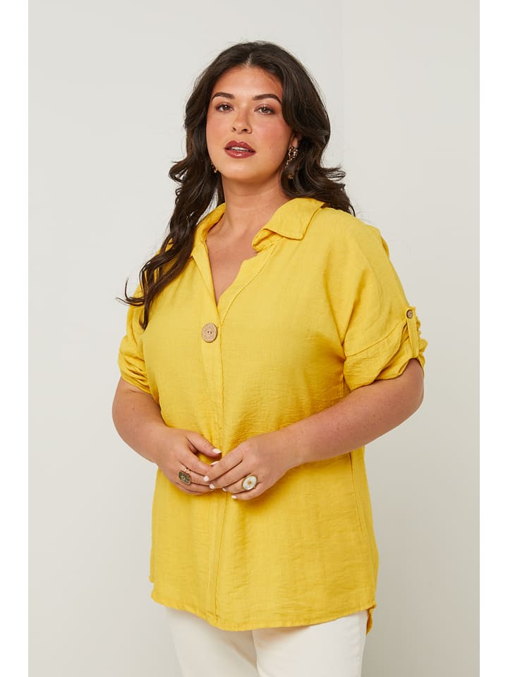 Curvy Lady Bluzka w kolorze żółtym rozmiar: 44/46
