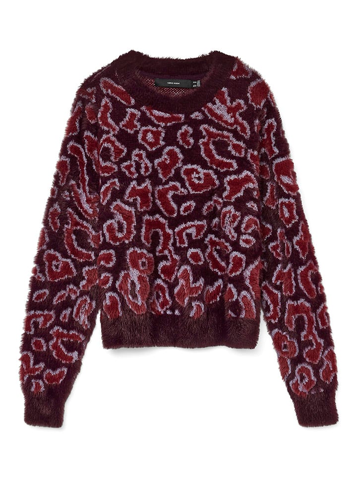 Vero Moda Sweter w kolorze bordowo-czerwonym rozmiar: M