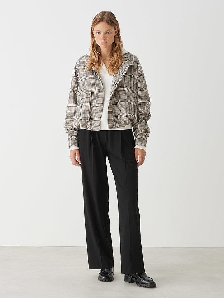 OPUS Kurtka przejściowa "Hemma" w kolorze beżowym ze wzorem rozmiar: 42