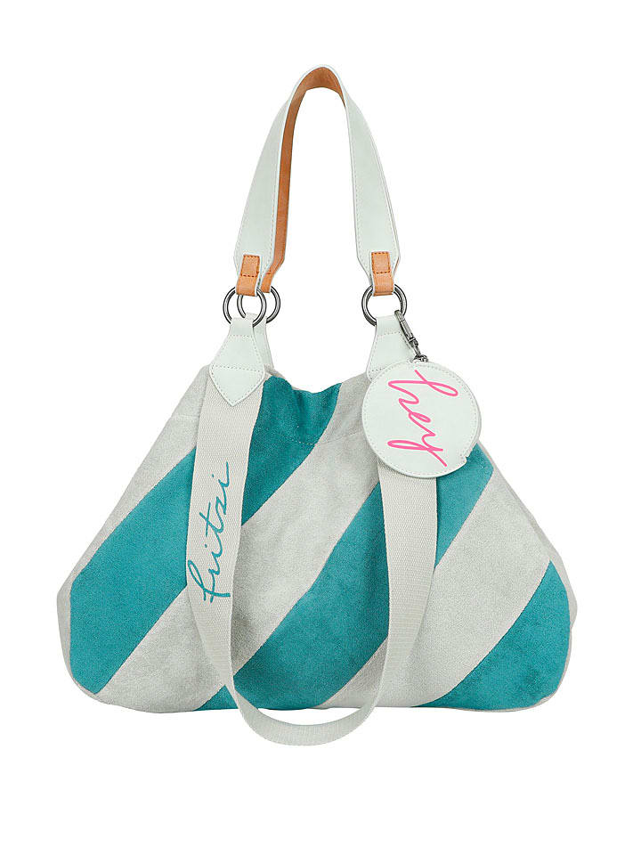 Fritzi aus Preußen Shopper bag w kolorze błękitno-turkusowym - 45 x 34 x 16 cm rozmiar: onesize