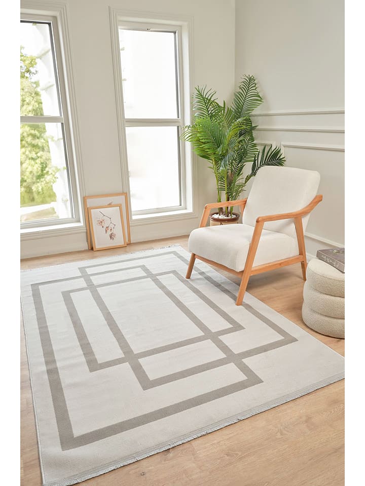 Conceptum Hypnose Dywan "Moderno 3338" w kolorze jasnoszarym rozmiar: 80x300 cm