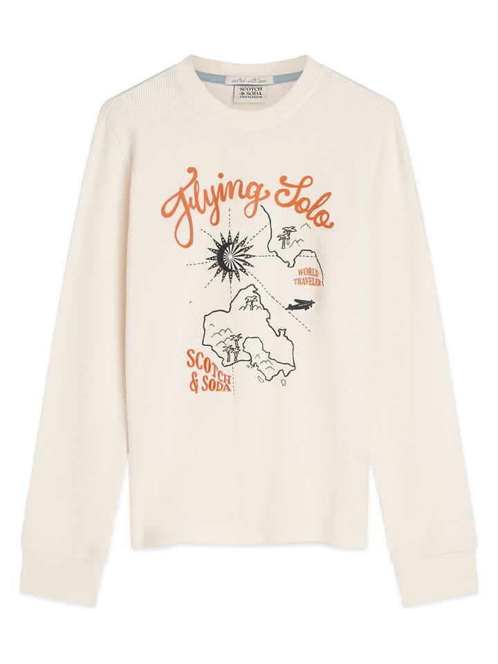 Scotch & Soda Koszulka w kolorze kremowym rozmiar: 146-158