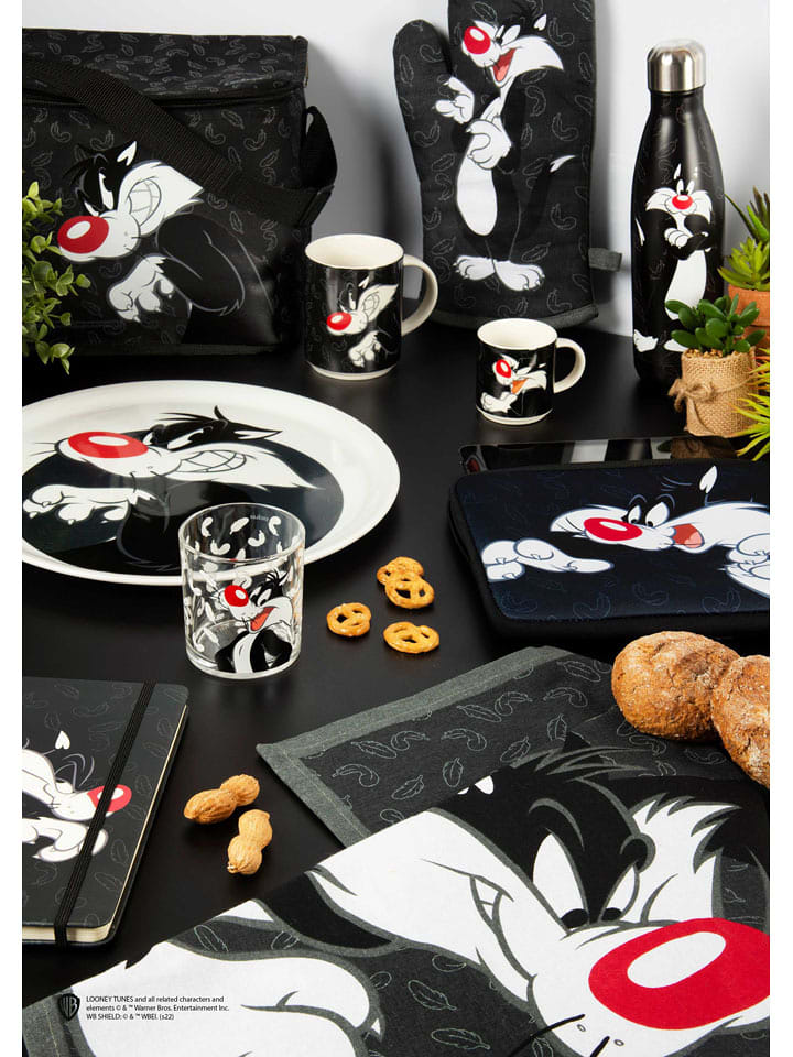 Trendy Kitchen by EXCÉLSA Talerz "Looney Tunes" w kolorze czarno-białym do pizzy - Ø 31 cm rozmiar: onesize