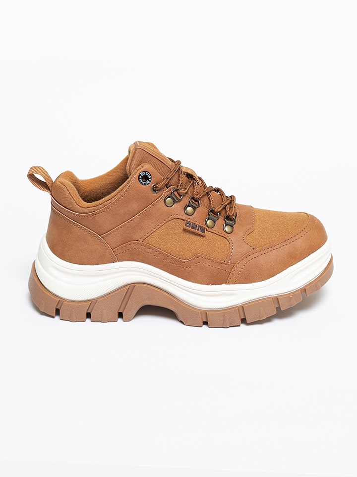 BIG STAR Botki w kolorze jasnobrązowym rozmiar: 38