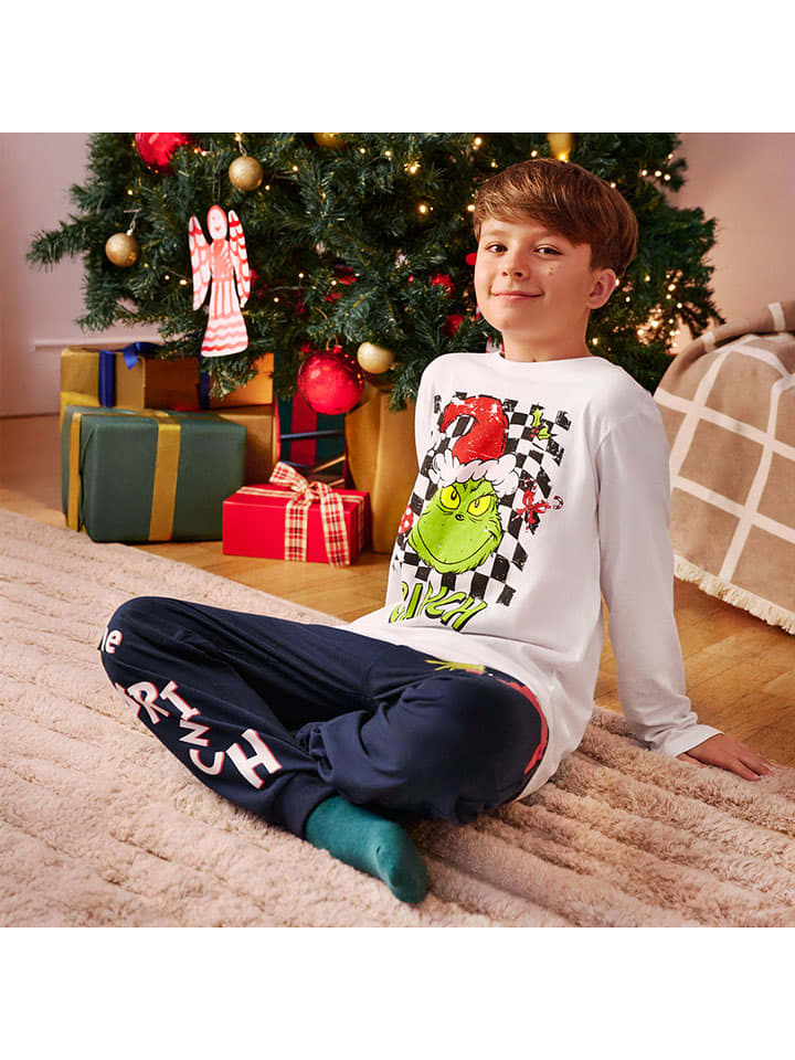 COOL CLUB Piżama w kolorze biało-granatowym rozmiar: 146