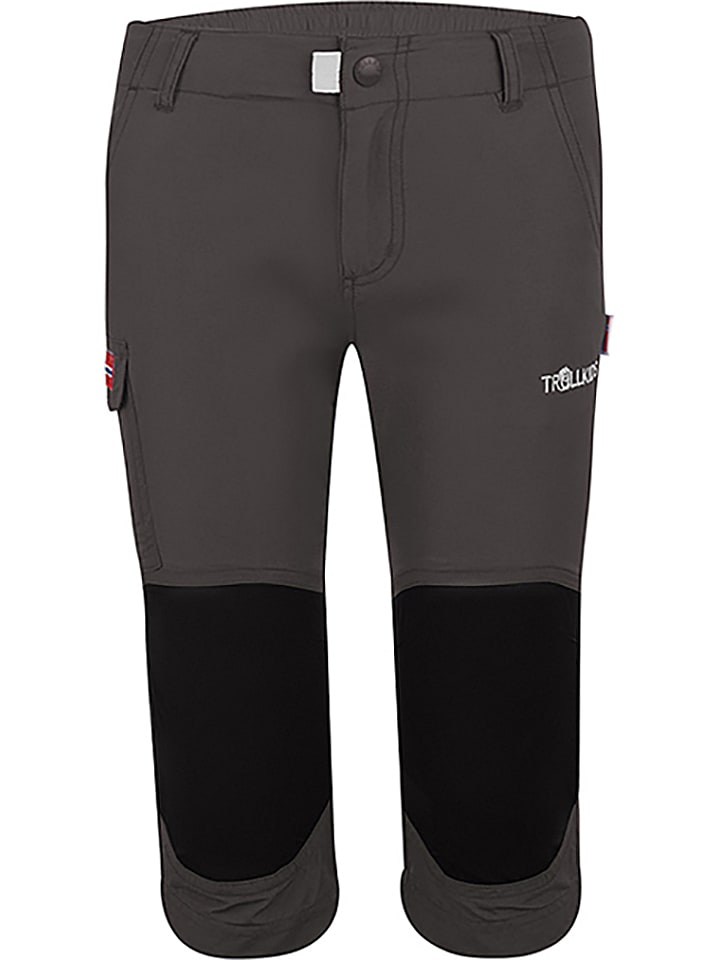 Trollkids Spodnie trekkingowe "Hammerfest" w kolorze szarym rozmiar: 140