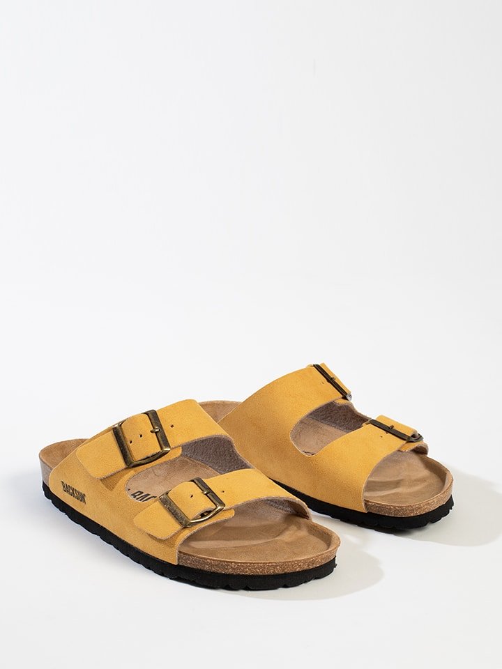 BACKSUN Klapki "Bali" w kolorze żółtym rozmiar: 40