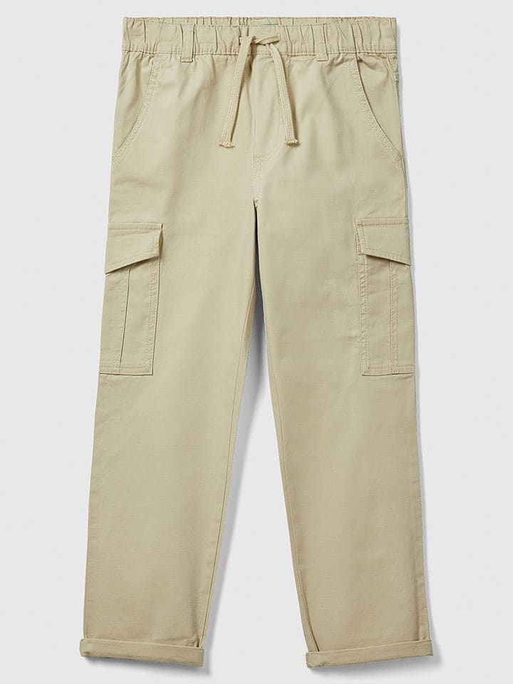 Benetton Bojówki w kolorze beżowym rozmiar: 160