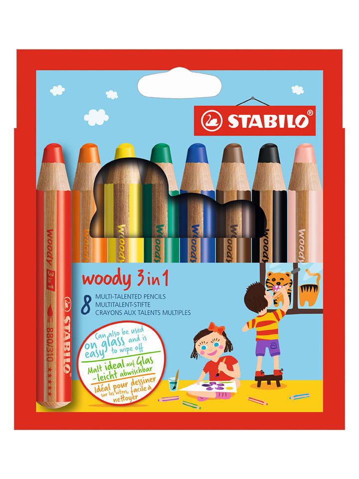 STABILO Kredki (8 szt.) "STABILO Woody 3in1" rozmiar: onesize