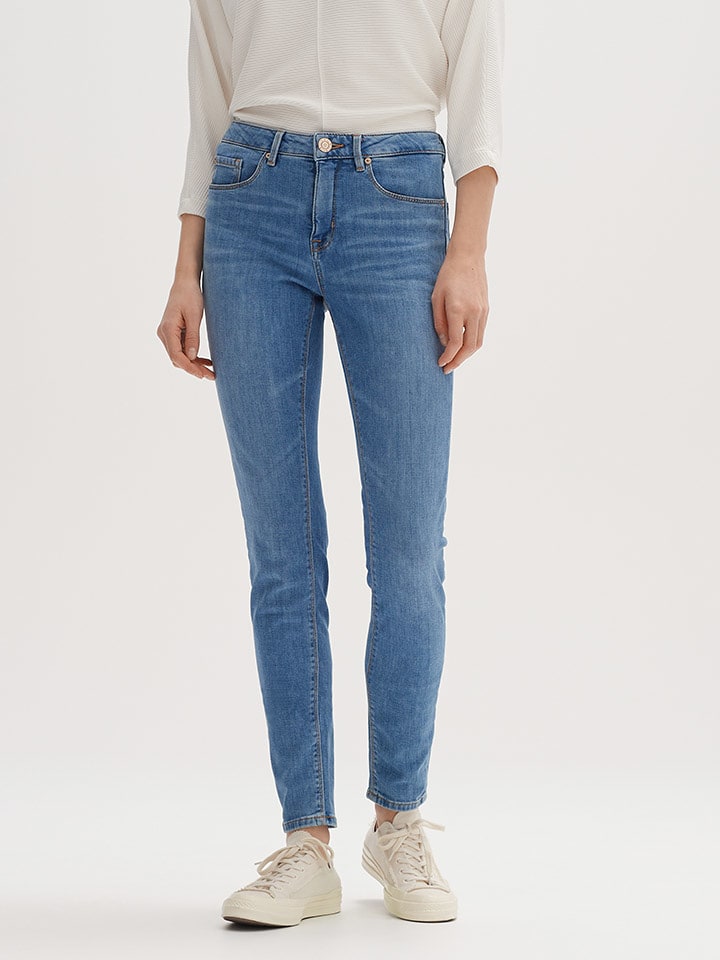 OPUS Dżinsy "Elma" - Slim fit - w kolorze niebieskim rozmiar: 34/L30