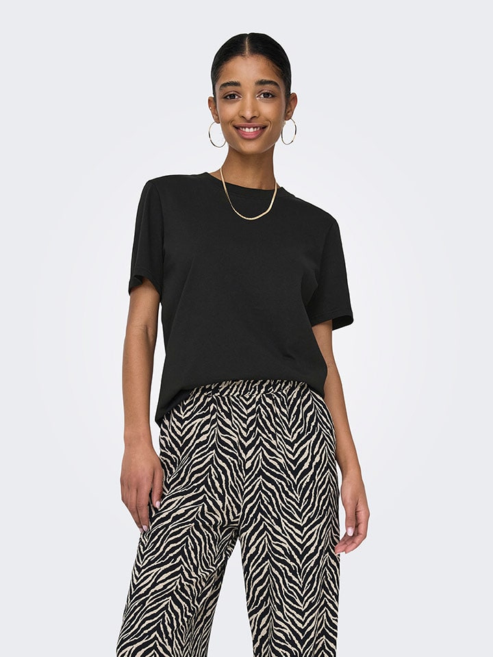 ONLY Koszulka w kolorze czarnym rozmiar: S