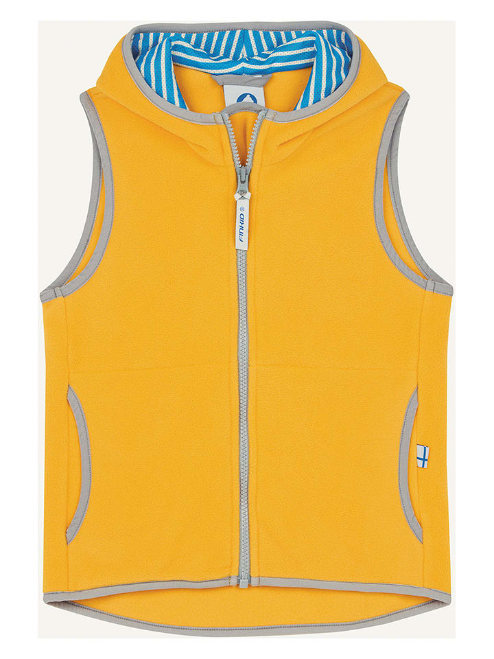 finkid Kamizelka polarowa "Poppeli" w kolorze musztardowym rozmiar: 130/140