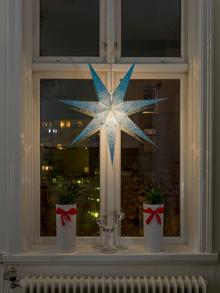 Konstsmide Dekoracyjna lampa w kolorze biało-niebieskim - wys. 78 cm rozmiar: onesize