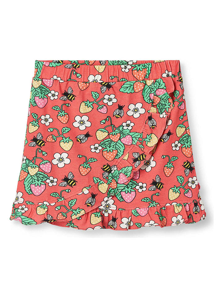 Småfolk Spódnica w kolorze koralowym ze wzorem rozmiar: 92/98