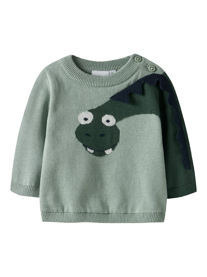 name it Sweter "Nutti" w kolorze zielonym rozmiar: 56