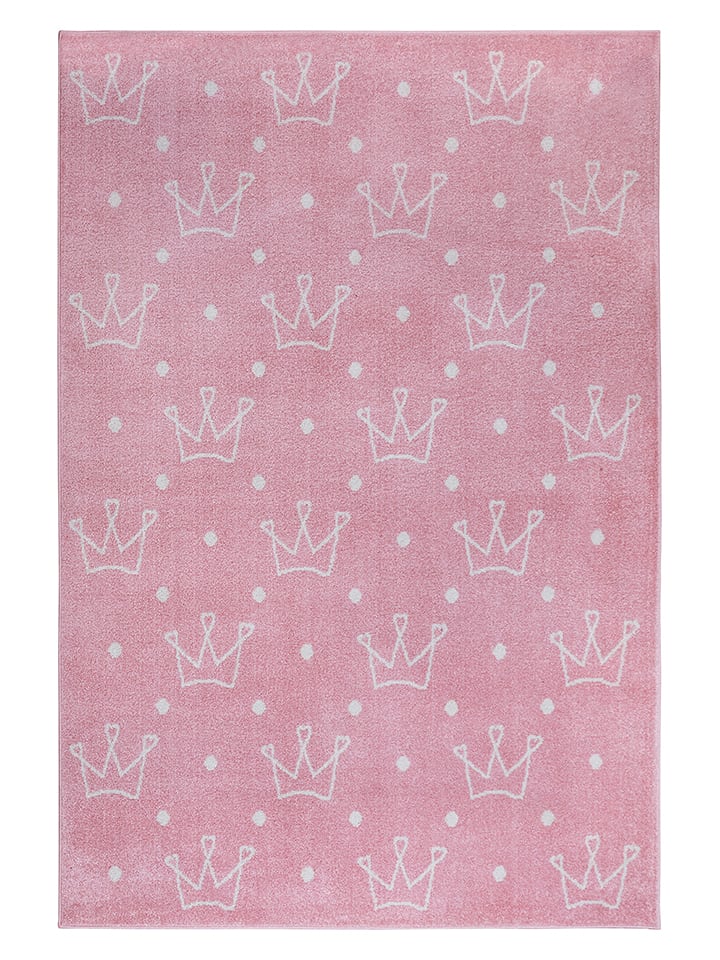 Hanse Home Dywan "Crowns" w kolorze jasnoróżowo-białym rozmiar: 120x170 cm