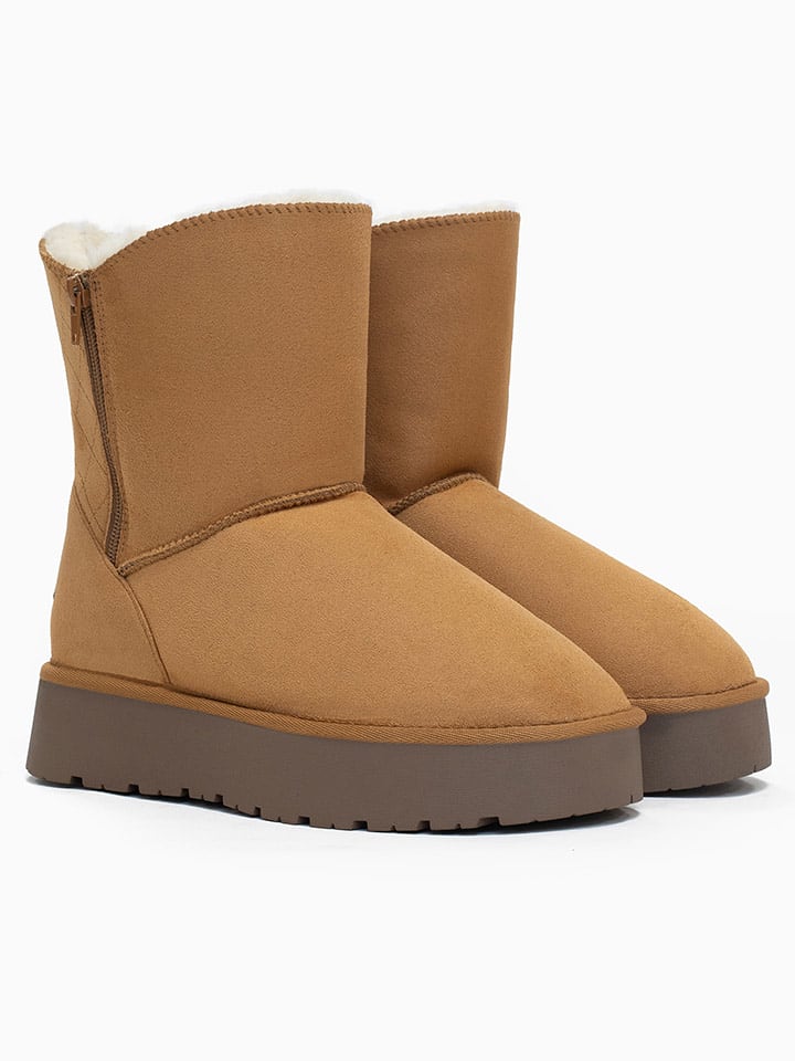 Blackfield Kozaki zimowe "Lena" w kolorze jasnobrązowym rozmiar: 38