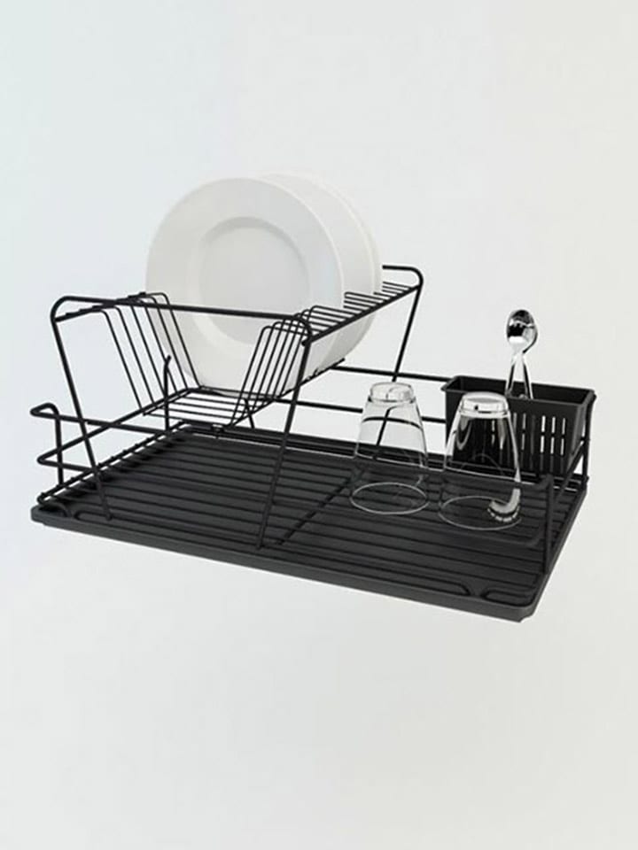 Violeta Home Suszarka w kolorze czarnym do naczyń - 47 x 24 x 32 cm rozmiar: onesize